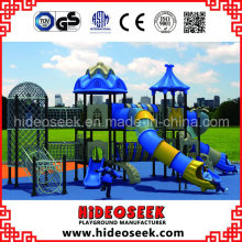 Nature Style Kids Play Ground with Slide and Climbing